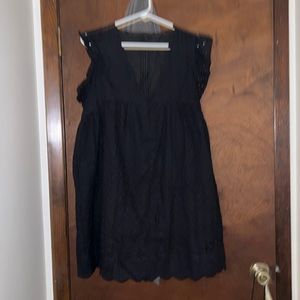 Black dress with shorts